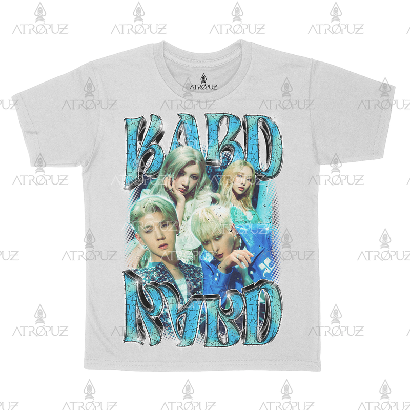 Camiseta Algodão Unissex Grupo K-pop Kard Azul