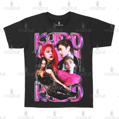 Camiseta Algodão Unissex Grupo K-pop Kard Rosa