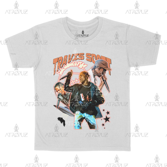Camiseta Algodão Unissex Travis Scott Astroworld Utopia