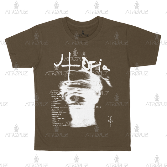 Camiseta Algodão Unissex Travis Scott Utopia