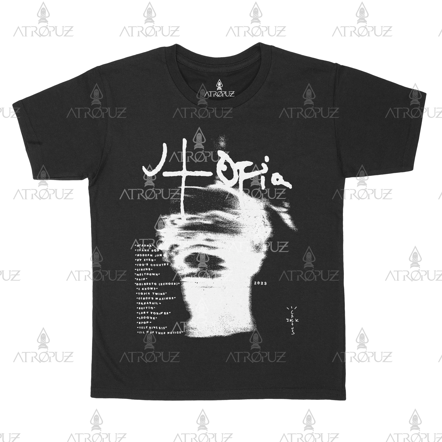 Camiseta Algodão Unissex Travis Scott Utopia
